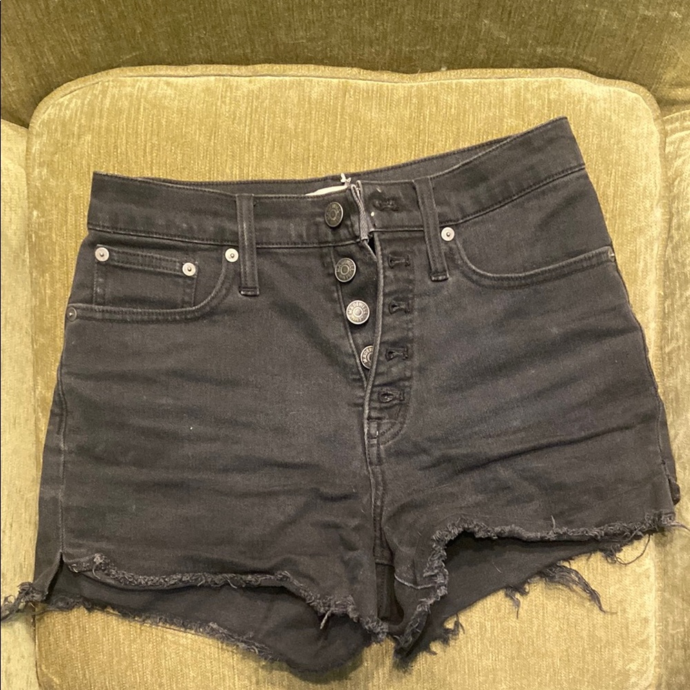 Madewell Black High Waist Shorts